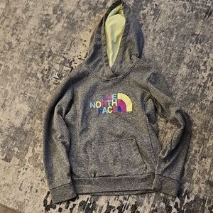 The North Face Womens Charcoal Hoodie with Multicolor Logo